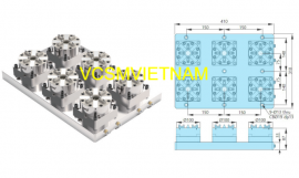 Mâm cặp điện cực cho máy gia công kim loại ZRS-321116 