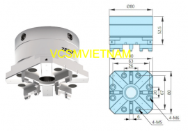 Mâm cặp điện cực cho máy gia công kim loại ZRS-321131