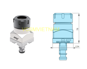 Đầu kẹp điện cực cho máy gia công kim loại ZRS- 423101