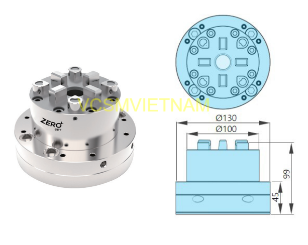 Mâm cặp điện cực cho máy gia công kim loại ZRS-421103
